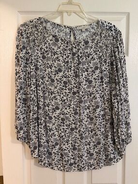 Print Peasant blouse